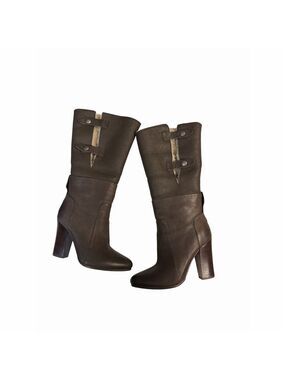 Belle by Sigerson Morrison Felicia Womens Riding Boots Brown Size 7 (with Box)